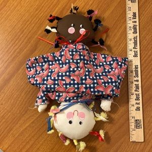 Handmade Collectible Topsy Turvy folk art doll